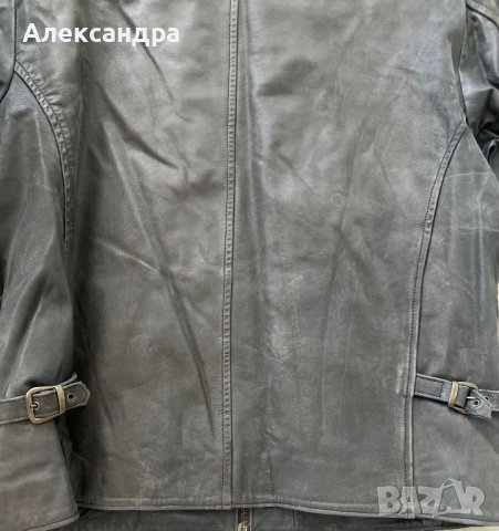 Кожено яке от естествена кожа с подплата, снимка 2 - Якета - 42007593
