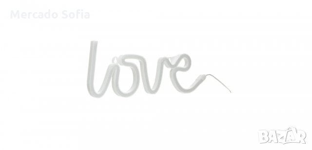 Светещ LED неонов осветител LOVE с USB , снимка 2 - Лед осветление - 34459393