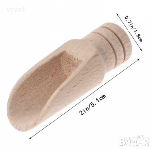 Лъжичка Дървена за Подправки и Чай, снимка 4 - Аксесоари за кухня - 36174913