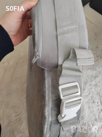 Възглавница за кърмене мек дунапрен с кадифе, снимка 2 - Аксесоари за кърмачки - 53797735