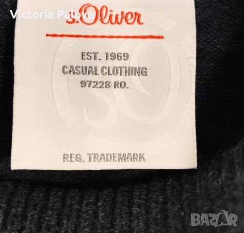 Плътно поло S.OLIVER унисекс памук, снимка 8 - Пуловери - 39652031