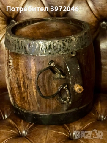 Антикварно дървено буренце 1880 - 1920 , снимка 7 - Антикварни и старинни предмети - 52355929