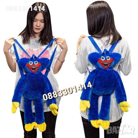 Детска раница Хъги Лъги Плюшена раница Huggy Wuggy , снимка 6 - Раници - 41516609