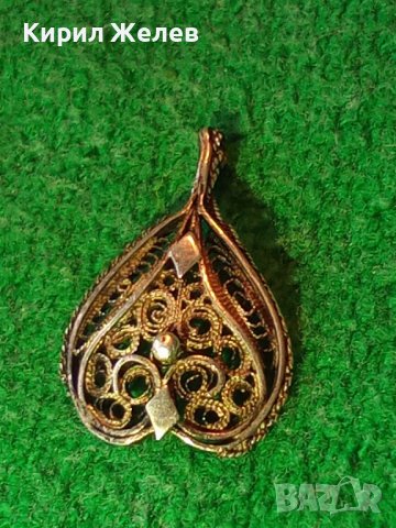 19Век ФИЛИГРАНЕН СРЕБЪРЕН РЕТРО МЕДАЛЬОН ВИСОКА ПРОБА СРЕБРО ИЗЦЯЛО РЪЧНА БИЖУТЕРСКА ИЗРАБОТКА 17112, снимка 3 - Антикварни и старинни предмети - 39665906