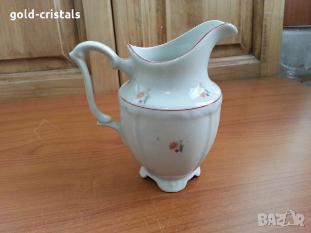 Стар български порцелан каничка латиера, снимка 4 - Антикварни и старинни предмети - 35963606