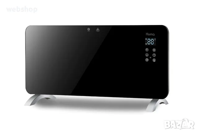 Конвекторна печка със стъклен панел и WIFI HOMA PH-2029-G, таймер за включване и изключване, снимка 1