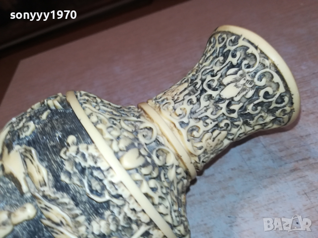 СТАРА ТЕЖКА ВАЗА ОТ ФРАНЦИЯ 1403241440, снимка 14 - Антикварни и старинни предмети - 44761828