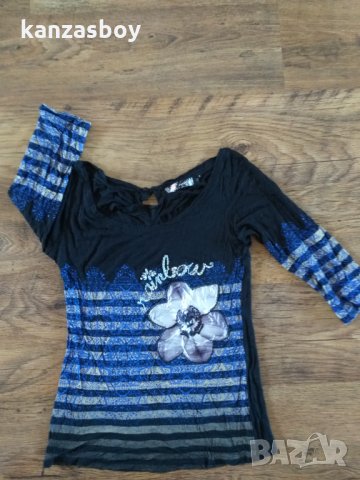 desigual - страхотна дамска блуза , снимка 4 - Блузи с дълъг ръкав и пуловери - 35848029