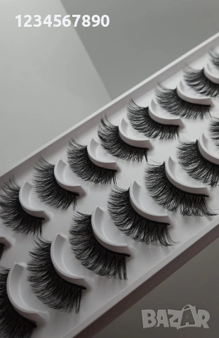 4D Мигли 10 чифта , снимка 3 - Декоративна козметика - 53839703