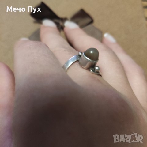 Сребърен пръстен (204), снимка 3 - Пръстени - 44230986