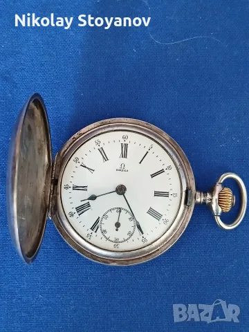 Сребърен джобен часовник OMEGA