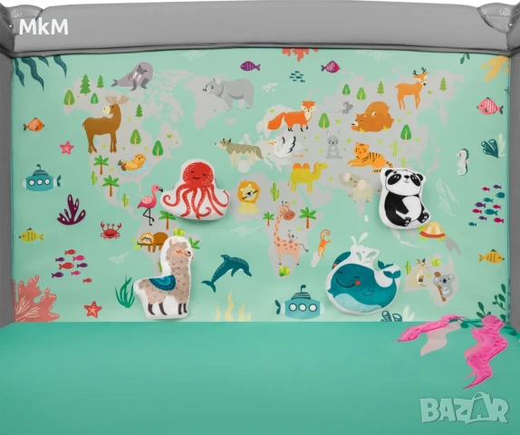 Кошарка за игра Lionelo Mille, 0-36 месеца, до 15 кг 100 х 100 см . , снимка 7 - Кошарки - 53682502