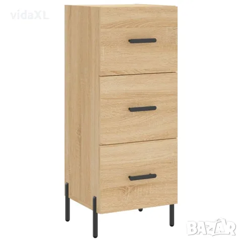 vidaXL Висок шкаф, сонома дъб, 34,5x34x180 см, инженерно дърво, снимка 4 - Бюфети - 56146731
