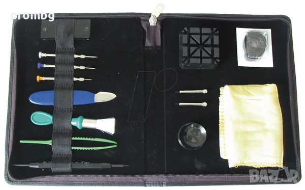 професионален часовникарски комплект 14 ч. за ремонт на часовници