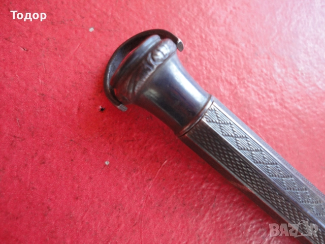 Уникален сребърен молив с емайл Art Nouveau 800, снимка 2 - Колекции - 52849468