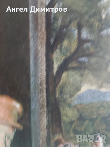 Страхотна картина платно 1970 г, снимка 6 - Картини - 51167400