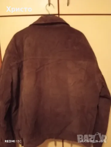 Мъжко велурено яке , снимка 2 - Якета - 50437536