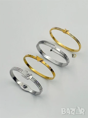 гривна от стомана 
не променя цвета си
висок клас
christian dior louis vuitton hermes cartier , снимка 8 - Гривни - 50970282