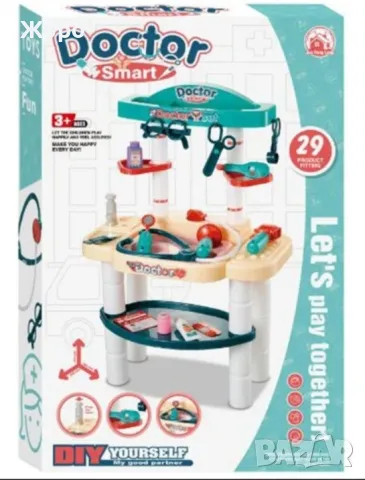 ДЕТСКА ЛЕКАРСКА МАСИЧКА С ЛЕКАРСКИ ИНСТРУМЕНТИ И ТЕЧАЩА ВОДА 20029, снимка 2 - Образователни игри - 47608814