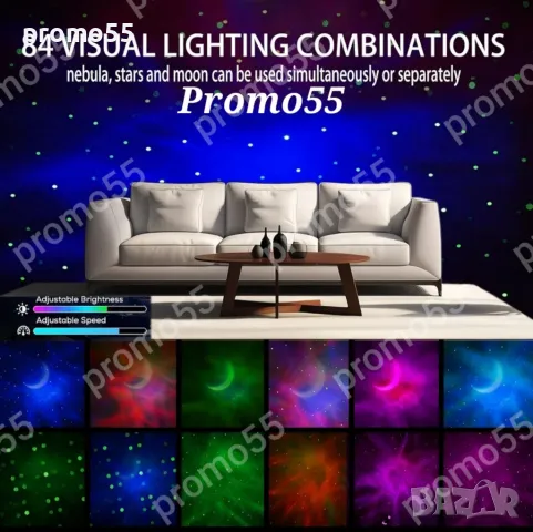 Детски Звезден Лед Проектор Астронавт с Дистанционно, Блутуут, Музика, снимка 7 - Играчки за стая - 47860447