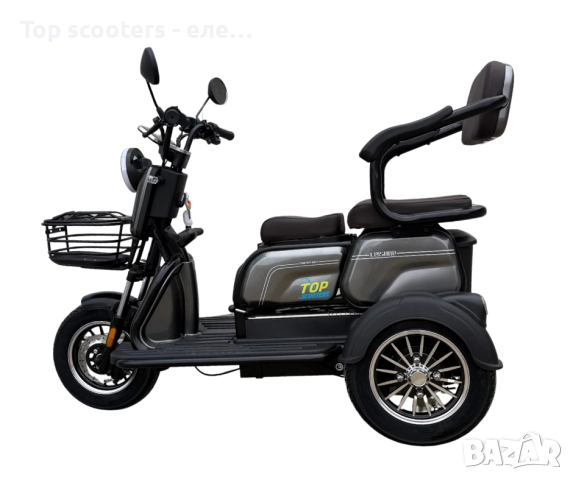 Електрическа триколка със задно задвижване X3 - 48V 800W, снимка 3 - Мотоциклети и мототехника - 52853920
