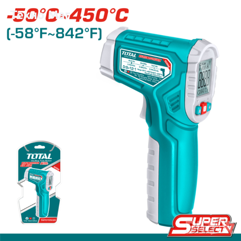 Термометър инфрачервен TOTAL, -50°C до 450°C, снимка 1 - Друга електроника - 44823939