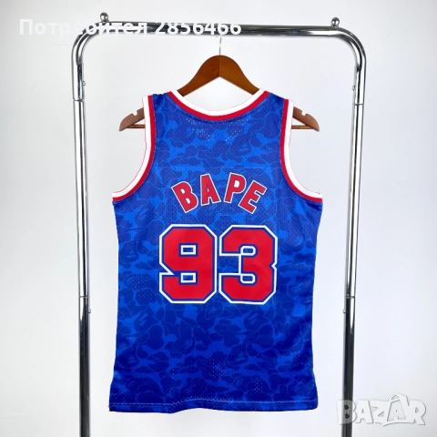 Мъжки потник Mitchell&Ness Bape 93 Brooklyn Nets размер XL, снимка 2 - Тениски - 51972526