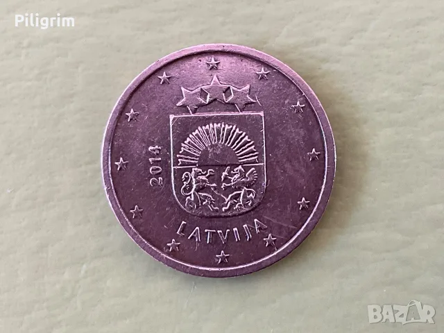 Латвия 2 евроцента 2014 г.