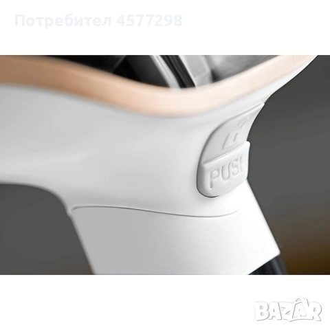 Парна ютия Rowenta 3030GLD premium gold touch, лимитирана серия, 1300 W, 16g/min, бяло/златно, снимка 3 - Ютии - 52498117