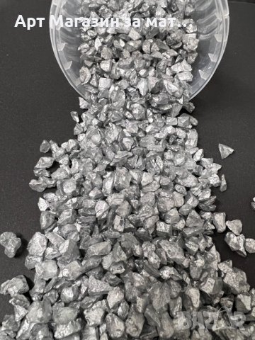 Silver стъклени камъчета/чипс за декорация , снимка 1