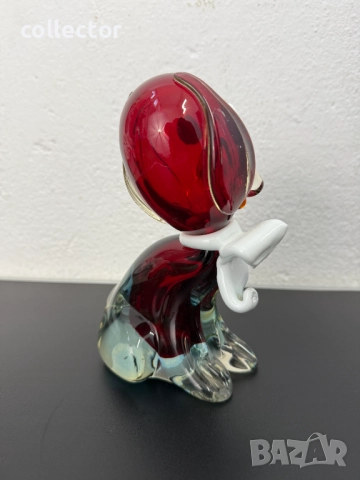 Стъклена фигура на куче / Мурано. №7504, снимка 4 - Антикварни и старинни предмети - 52083961