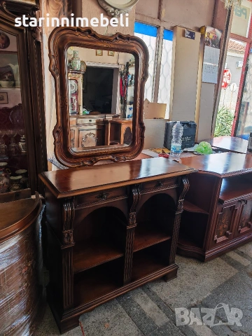 Класически шкаф/конзола с огледало , снимка 4 - Шкафове - 53662410