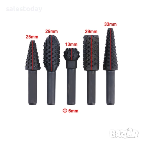 Комплект фрези за дърво ,5 бр, снимка 3 - Други инструменти - 41761858