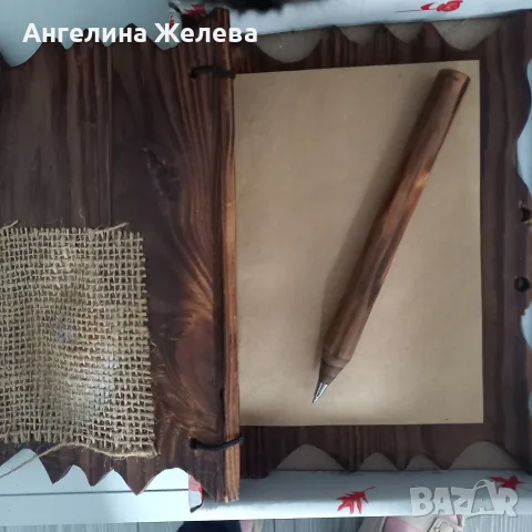 Тефтер от дърво и хартия!, снимка 2 - Декорация за дома - 56221133