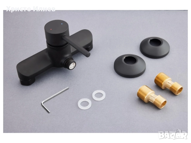 Смесител за душ Черен, снимка 5 - Смесители - 52322258