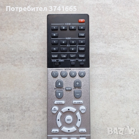 Дистанционно за ресивър Yamaha RAV553 ZW69510 , снимка 2 - Ресийвъри, усилватели, смесителни пултове - 51442560