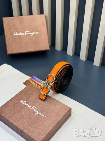 колани от естествена кожа в кутия Salvatore Ferragamo , снимка 2 - Колани - 50588641