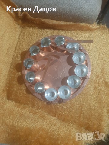 Сервиз за кафе от мед 13части, снимка 2 - Други ценни предмети - 42015673