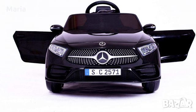 Акумулаторна кола Mercedes Benz CLS350  12V с меки гуми с Кожена седалка МP3, снимка 3 - Детски велосипеди, триколки и коли - 34850120