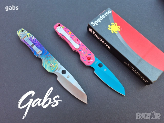 Сгъваем нож Spyderco C240 Smock,два цвята, снимка 2 - Ножове - 53476640