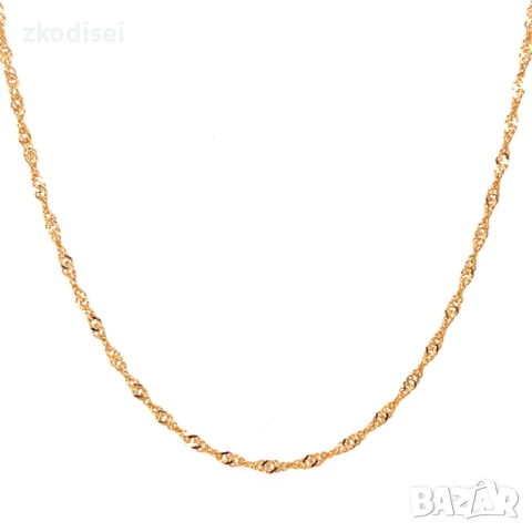 Златен синджир 2,40гр. 44,0см. 14кр. проба:585 модел:32132-1, снимка 2 - Колиета, медальони, синджири - 50534417