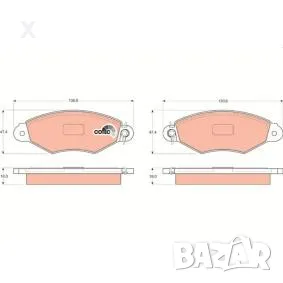 SIMBER 722 Накладки предни CITROЕN Xsara / RENAULT Kangoo / OE 7701206811 / OE 425305 / OE 172082 /, снимка 1 - Части - 36607678