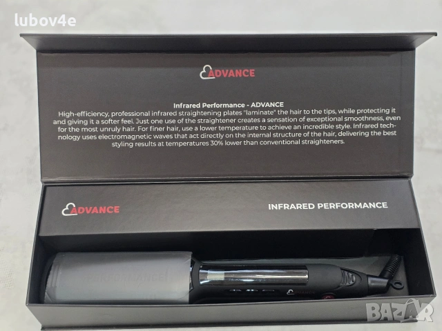 NEW Ламинираща преса ADVANCE с Infrared лъчи-Therapy PERFORMANCE , снимка 9 - Преси за коса - 53416368