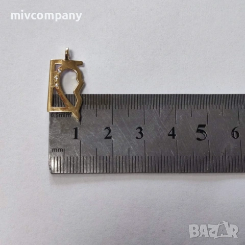 Златна висулка(сърце) 2 части 3.14гр., снимка 7 - Колиета, медальони, синджири - 53684026