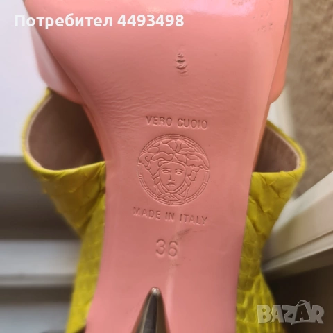 Промоция-Луксозни дамски обувки-VERSACE-100% кожа/и крокодилска кожа/ , снимка 7 - Дамски обувки на ток - 53478728