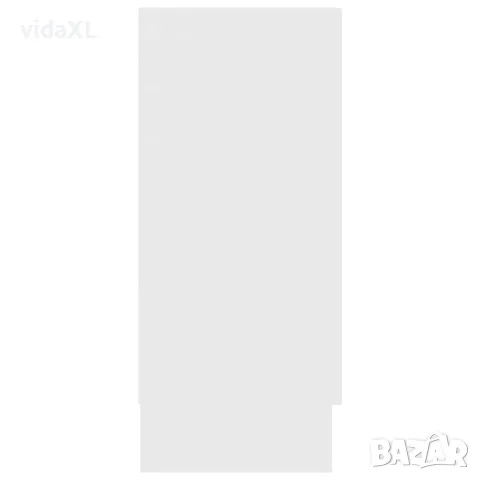 vidaXL Шкаф витрина, бял, 120x30,5x70 см, инженерно дърво, снимка 6 - Бюфети - 56147835