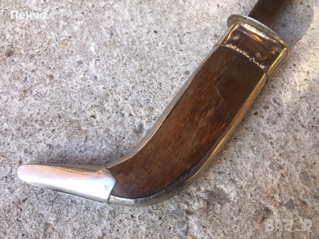 стар нож "Вълчи зъб" с кания, снимка 9 - Ножове - 50149186