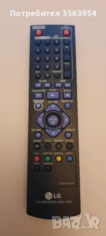 Дистанционно LG AKB73155301 DVD RECORDER / DVD / VCR Remote Control