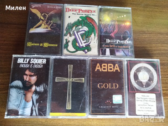 Оригинални касети рок /хард рок Billy Squier,Deep Purple , Ozzy, Abba,Paul Rogers,