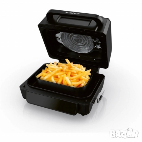 Уред 2 в 1 SilverCrest Air Fryer with Grill – хрупкаво, вкусно и без мазнина, снимка 5 - Друга електроника - 51851901